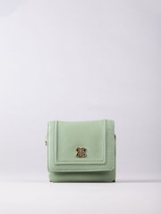 Lakeland Leather Green Mini Icon Flapover Purse - Image 2 of 4