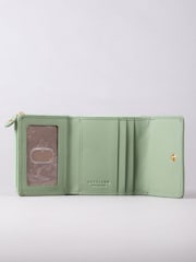 Lakeland Leather Green Mini Icon Flapover Purse - Image 3 of 4