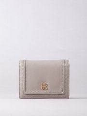 Lakeland Leather Grey Small Icon Leather Flapover Purse - Image 2 of 4