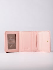Lakeland Leather Pink Mini Icon Flapover Purse - Image 3 of 4