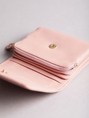 Lakeland Leather Pink Mini Icon Flapover Purse - Image 4 of 4