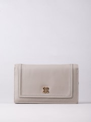 Lakeland Leather Grey Medium Icon Leather Flapover Purse - Image 2 of 4