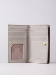 Lakeland Leather Grey Medium Icon Leather Flapover Purse - Image 3 of 4