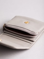 Lakeland Leather Grey Mini Icon Flapover Purse - Image 4 of 4