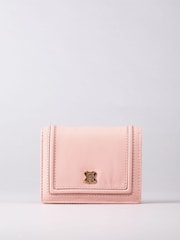 Lakeland Leather Pink Small Icon Leather Flapover Purse - Image 2 of 4