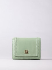 Lakeland Leather Green Small Icon Leather Flapover Purse - Image 2 of 4