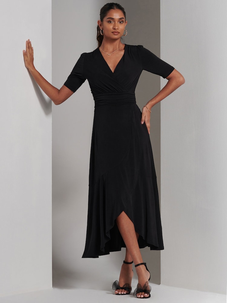Jolie Moi Olana Maxikleid aus Jersey mit Volantsaum - Bild 6 von 6 Jolie Moi Olana Maxikleid aus Jersey mit Volantsaum - Bild 6 von 6