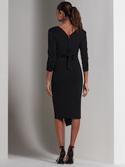 Jolie Moi Violetta 3/4 Sleeve Bodycon Dress - Image 2 of 6