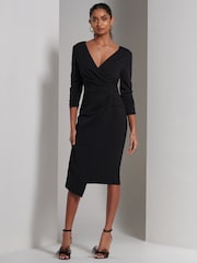 Jolie Moi Violetta 3/4 Sleeve Bodycon Dress - Image 5 of 6