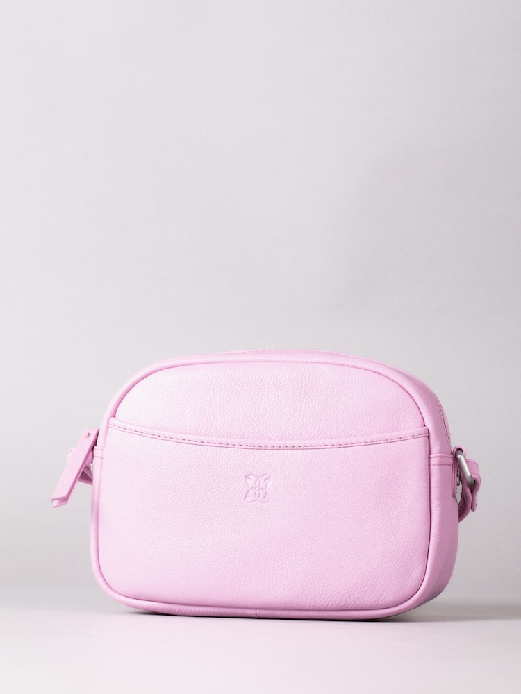 Lakeland Leather Pink Coniston Leather Cross-Body Camera Bag - Image 2 of 6 Lakeland Leather Pink Coniston Leather Cross-Body Camera Bag - Image 2 of 6