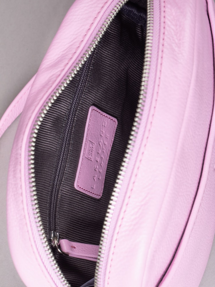 Lakeland Leather Pink Coniston Leather Cross-Body Camera Bag - Image 6 of 6 Lakeland Leather Pink Coniston Leather Cross-Body Camera Bag - Image 6 of 6