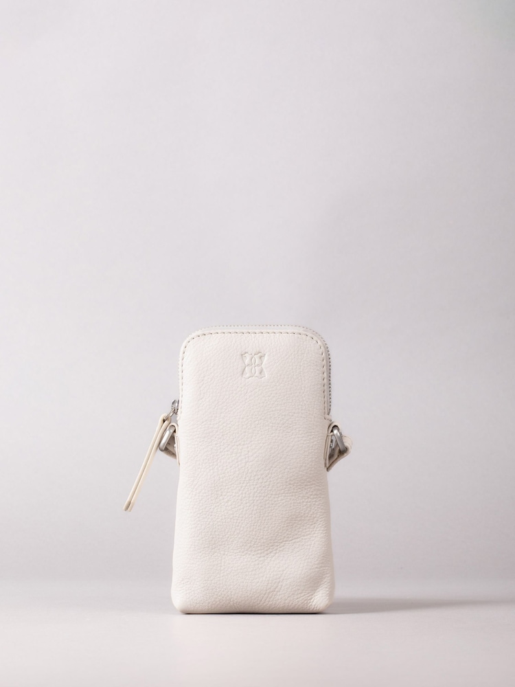 Lakeland Leather Parchment Coniston Leather Cross-Body Phone Pouch - Image 1 of 6