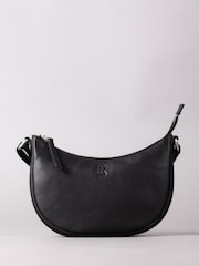 Lakeland Leather Black Coniston Crescent Cross-Body Bag - Image 2 of 6