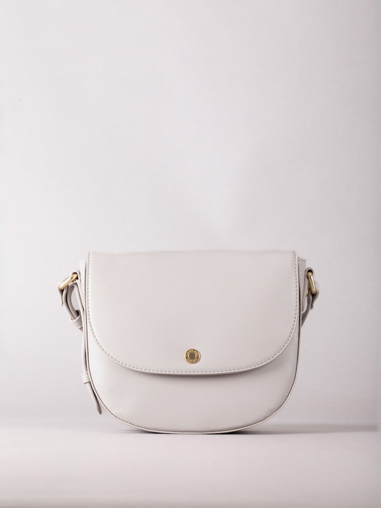 Lakeland Leather Grey Tarnbeck Leather Saddle Bag - Image 1 of 8