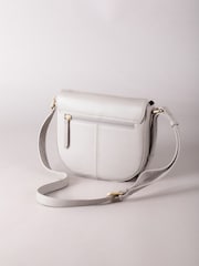 Lakeland Leather Grey Tarnbeck Leather Saddle Bag - Image 7 of 8