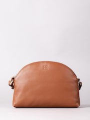 Lakeland Leather Brown Coniston Duo Curved Cross-Body Bag - Image 1 of 6