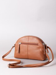 Lakeland Leather Brown Coniston Duo Curved Cross-Body Bag - Image 3 of 6