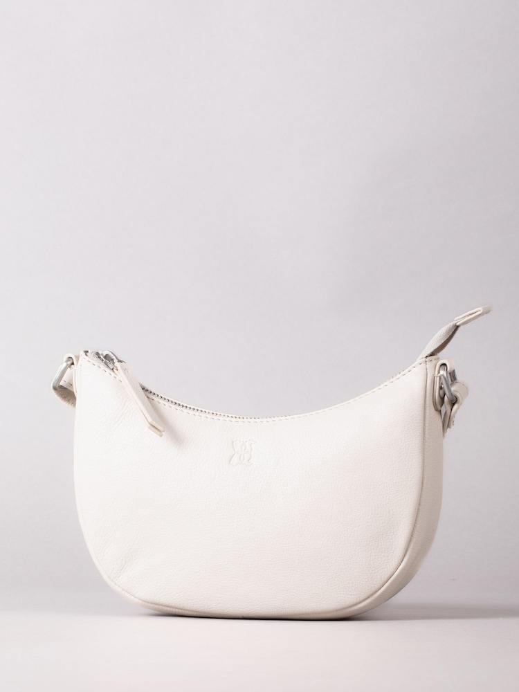 Lakeland Leather Parchment Coniston Crescent Cross-Body Bag - Image 2 of 6