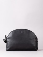 Lakeland Leather Black Coniston Duo Curved Cross-Body Bag - Image 1 of 6