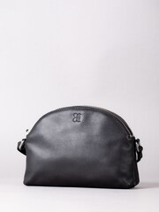 Lakeland Leather Black Coniston Duo Curved Cross-Body Bag - Image 2 of 6