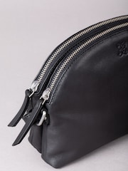 Lakeland Leather Black Coniston Duo Curved Cross-Body Bag - Image 4 of 6