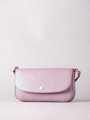Lakeland Leather Pink Small Tarnbeck Leather Flapover Cross-Body Bag - Image 1 of 6
