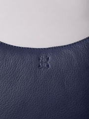 Lakeland Leather Blue Coniston Crescent Cross-Body Bag - Image 6 of 6