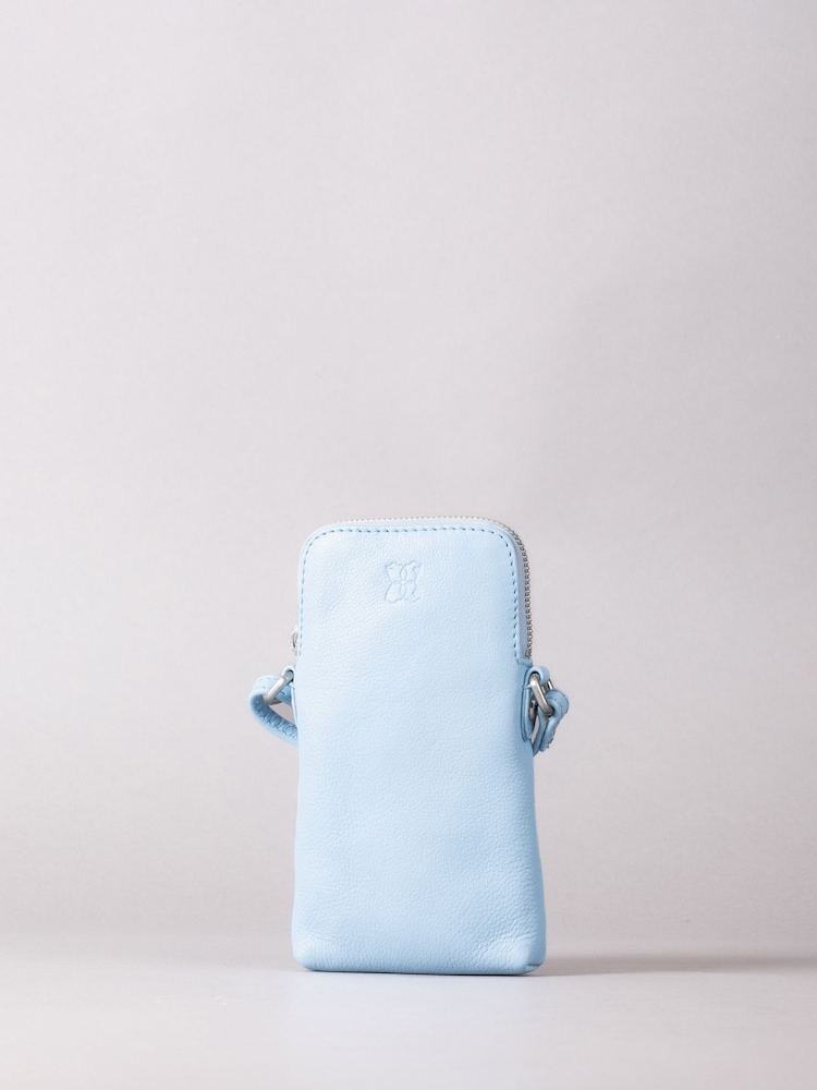 Lakeland Leather Blue Coniston Leather Cross-Body Phone Pouch - Image 1 of 6