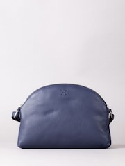Lakeland Leather Blue Coniston Duo Curved Cross-Body Bag - Image 2 of 6