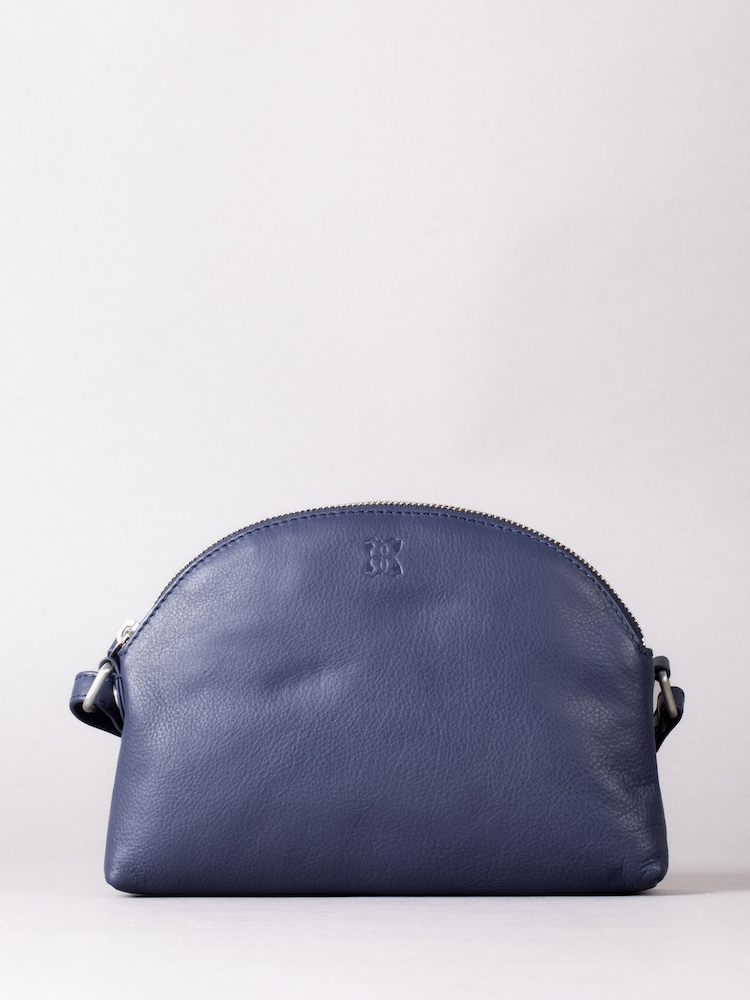 Lakeland Leather Blue Coniston Duo Curved Cross-Body Bag - Image 2 of 6