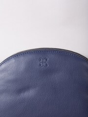 Lakeland Leather Blue Coniston Duo Curved Cross-Body Bag - Image 6 of 6