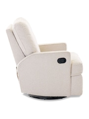 Obaby Boucle Style Madison Swivel Glider Recliner Nursing Chair - Image 2 of 6