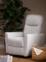 Obaby Grey Madison Swivel Glider Recliner Nursing Chair - Image 1 of 7
