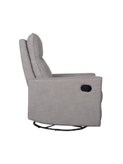 Obaby Grey Madison Swivel Glider Recliner Nursing Chair - Image 7 of 7