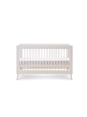 Obaby White with Acrylic Maya Nursery Cot Bed - Image 6 of 6