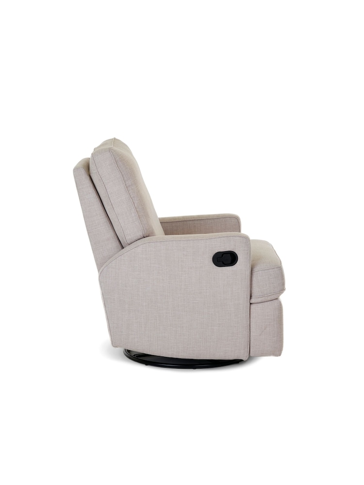 Obaby Oatmeal Madison Swivel Glider Recliner Nursing Chair - Image 4 of 4 Obaby Oatmeal Madison Swivel Glider Recliner Nursing Chair - Image 4 of 4