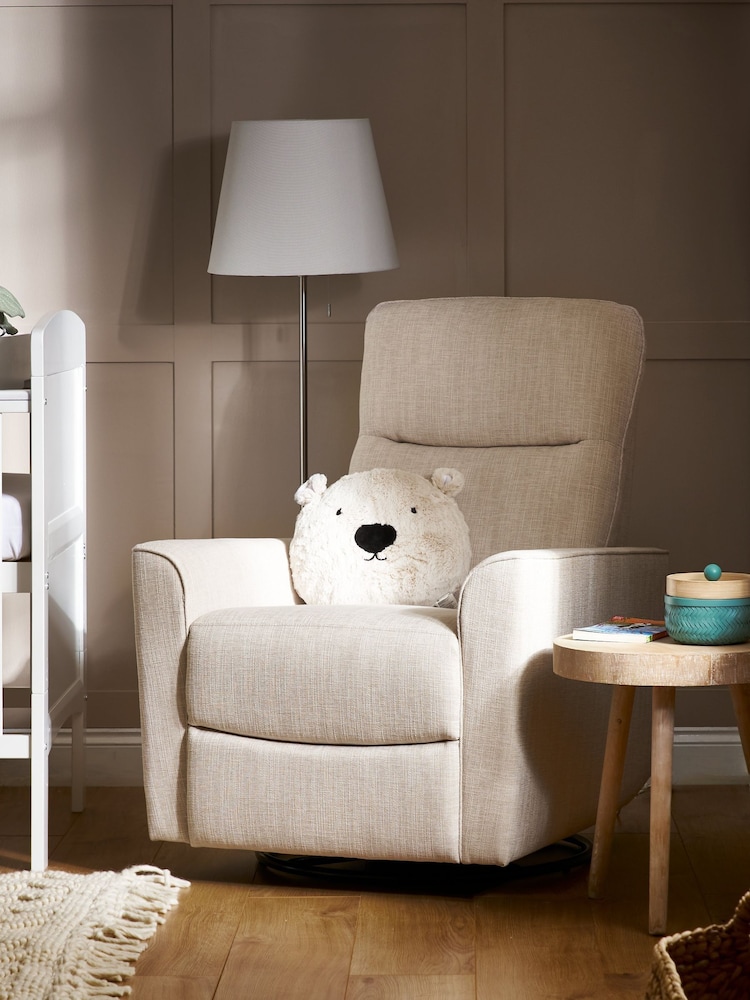 Obaby Oatmeal Savannah Swivel Glider Recliner Nursing Chair - Image 1 of 5