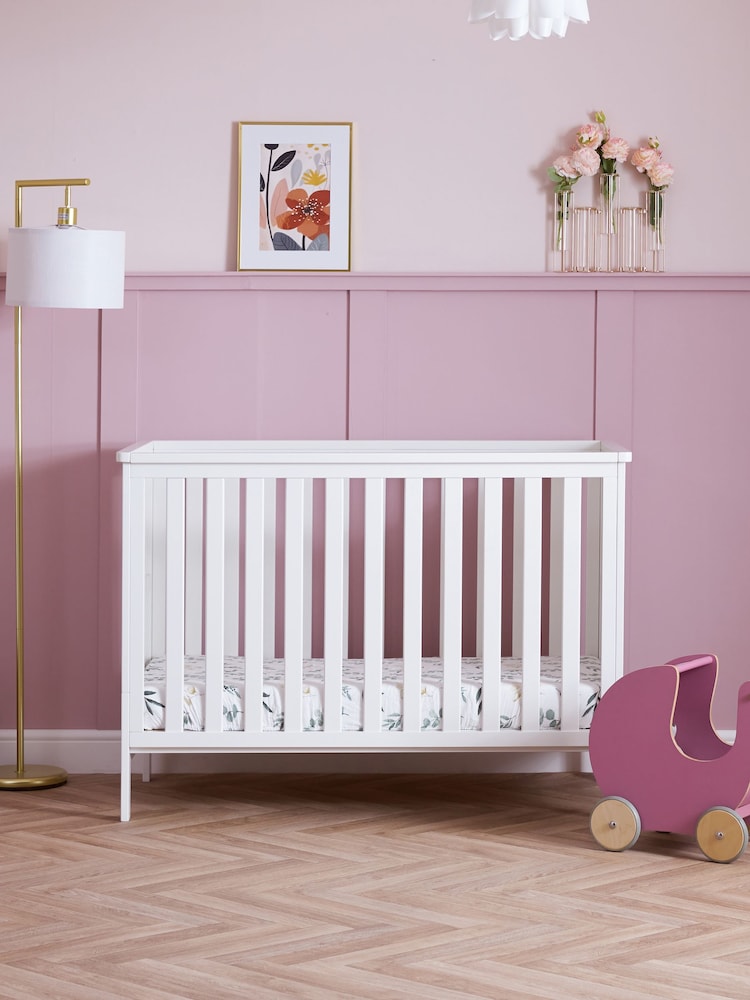 Obaby Evie White Small Cot Bed - Image 1 of 5