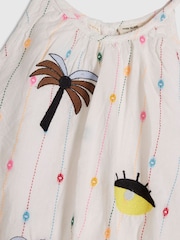 River Island Cream Stripe Halter Neck Top & Hareem Set - Image 5 of 5