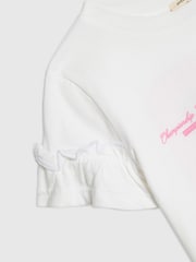 River Island White World Cup Bear T-Shirt - Image 3 of 4
