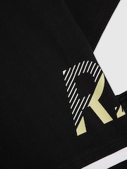 River Island Black River Athelesuire T-Shirt & Short Set - Image 4 of 5