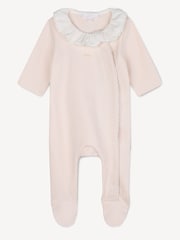 Chloé Baby Pink Sleepsuit And Bib Gift Set - Image 3 of 8