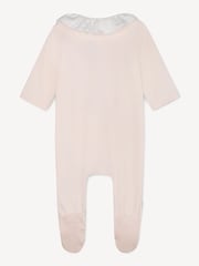 Chloé Baby Pink Sleepsuit And Bib Gift Set - Image 4 of 8