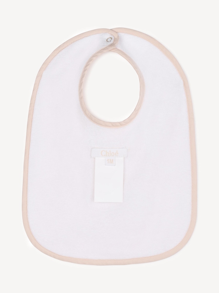 Chloé Baby Pink Sleepsuit And Bib Gift Set - Image 8 of 8