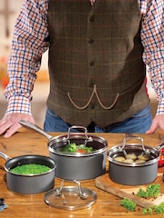 Hairy Bikers 3 Piece Black Forged Pan Set - Image 1 of 5