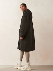 Urban Code Black Maxi Changing Coats With Shearling - Image 2 of 6