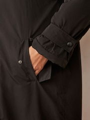 Urban Code Black Maxi Changing Coats With Shearling - Image 5 of 6