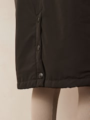 Urban Code Black Maxi Changing Coats With Shearling - Image 6 of 6