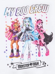 Vanilla Underground White Girls Monster High Licensed 100% Cotton T-Shirt - Image 4 of 4