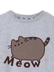 Vanilla Underground Grey Pusheen Meow Kids Short Sleeved 100% Cotton T-Shirt - Image 2 of 5